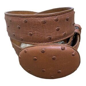El General Mexico Western‎ Belt sz 30 Tan Ostrich